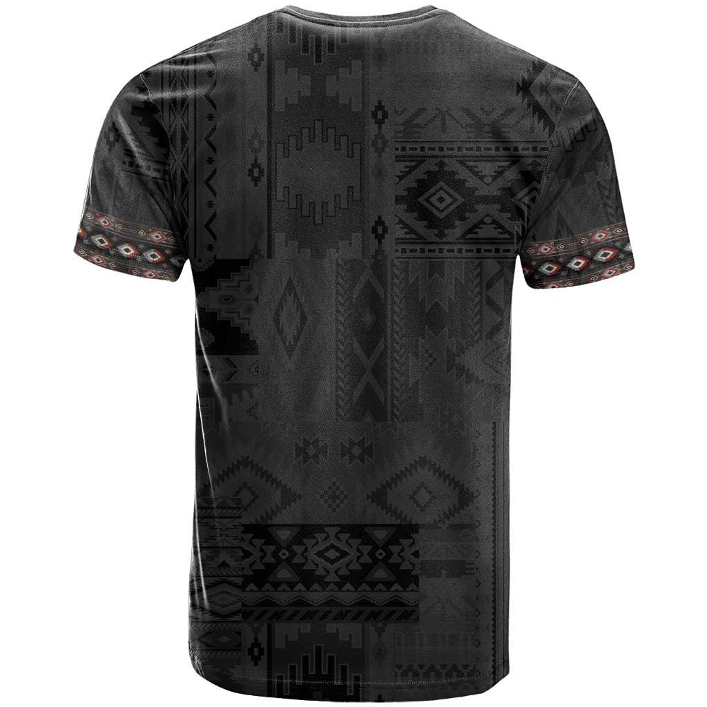 Native American Wolf T Shirt Tribal Pattern