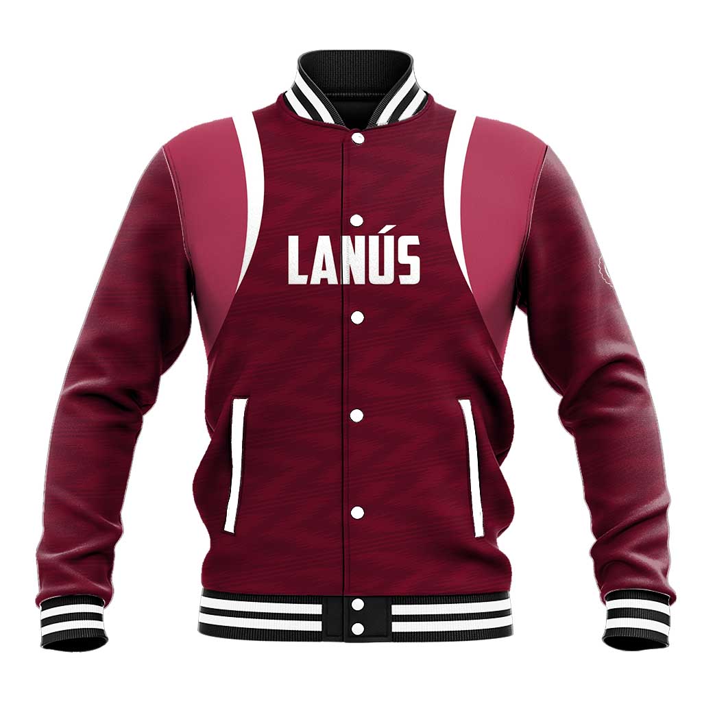 Custom Argentine Football Lanus Baseball Jacket Granate Go Champions