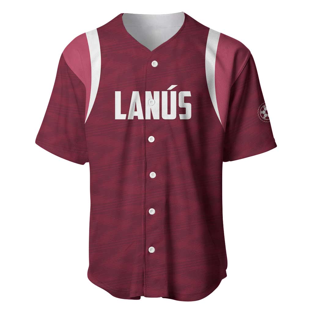 Custom Argentine Football Lanus Baseball Jersey Granate Go Champions