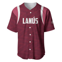 Custom Argentine Football Lanus Baseball Jersey Granate Go Champions