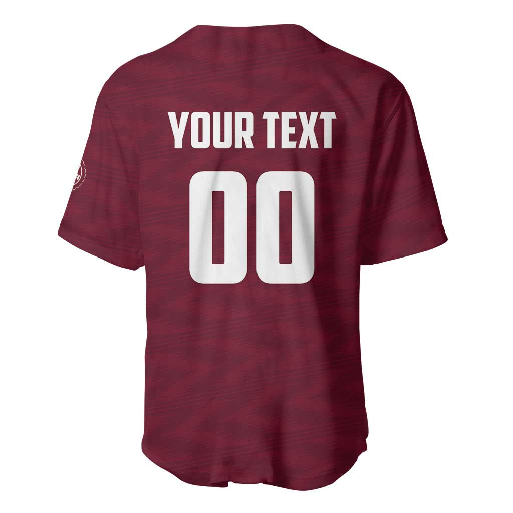 Custom Argentine Football Lanus Baseball Jersey Granate Go Champions