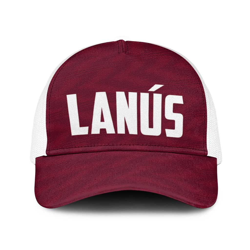 Argentine Football Lanus Baseball Net Cap Granate Go Champions