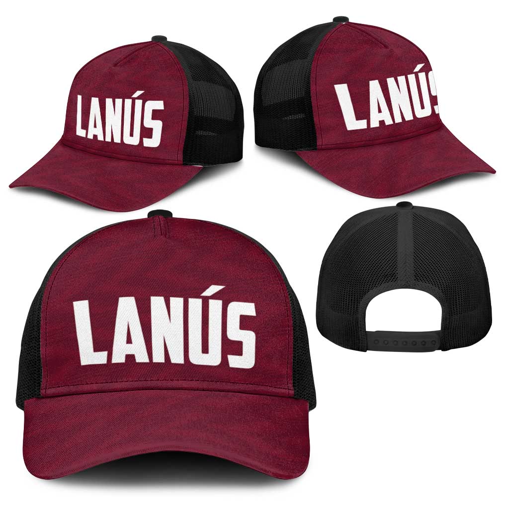 Argentine Football Lanus Baseball Net Cap Granate Go Champions