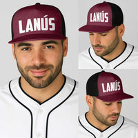 Argentine Football Lanus Baseball Net Cap Granate Go Champions