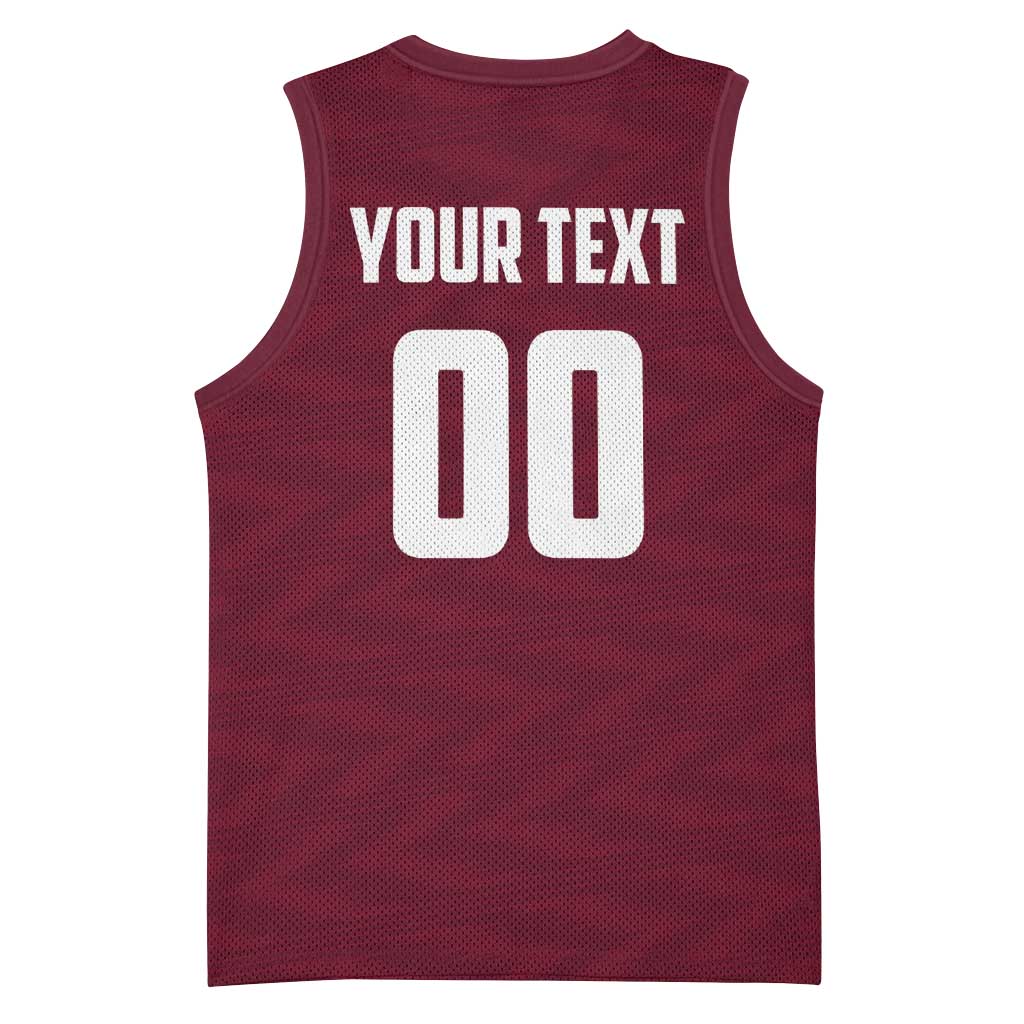 Custom Argentine Football Lanus Basketball Jersey Granate Go Champions
