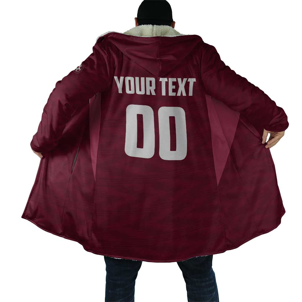 Custom Argentine Football Lanus Cloak Granate Go Champions
