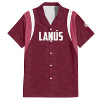 Custom Argentine Football Lanus Hawaiian Shirt Granate Go Champions