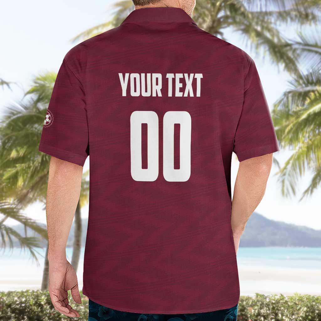 Custom Argentine Football Lanus Hawaiian Shirt Granate Go Champions