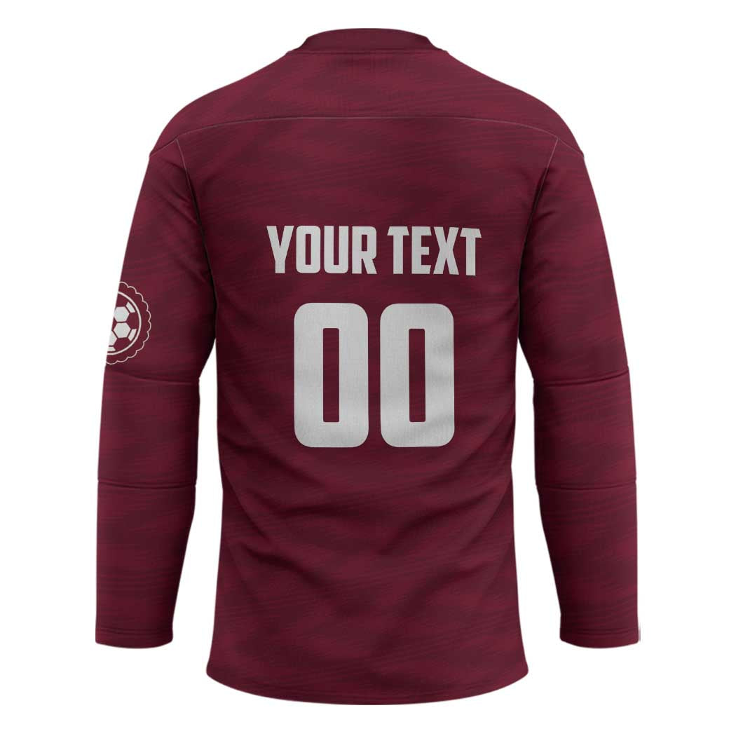 Custom Argentine Football Lanus Hockey Jersey Granate Go Champions
