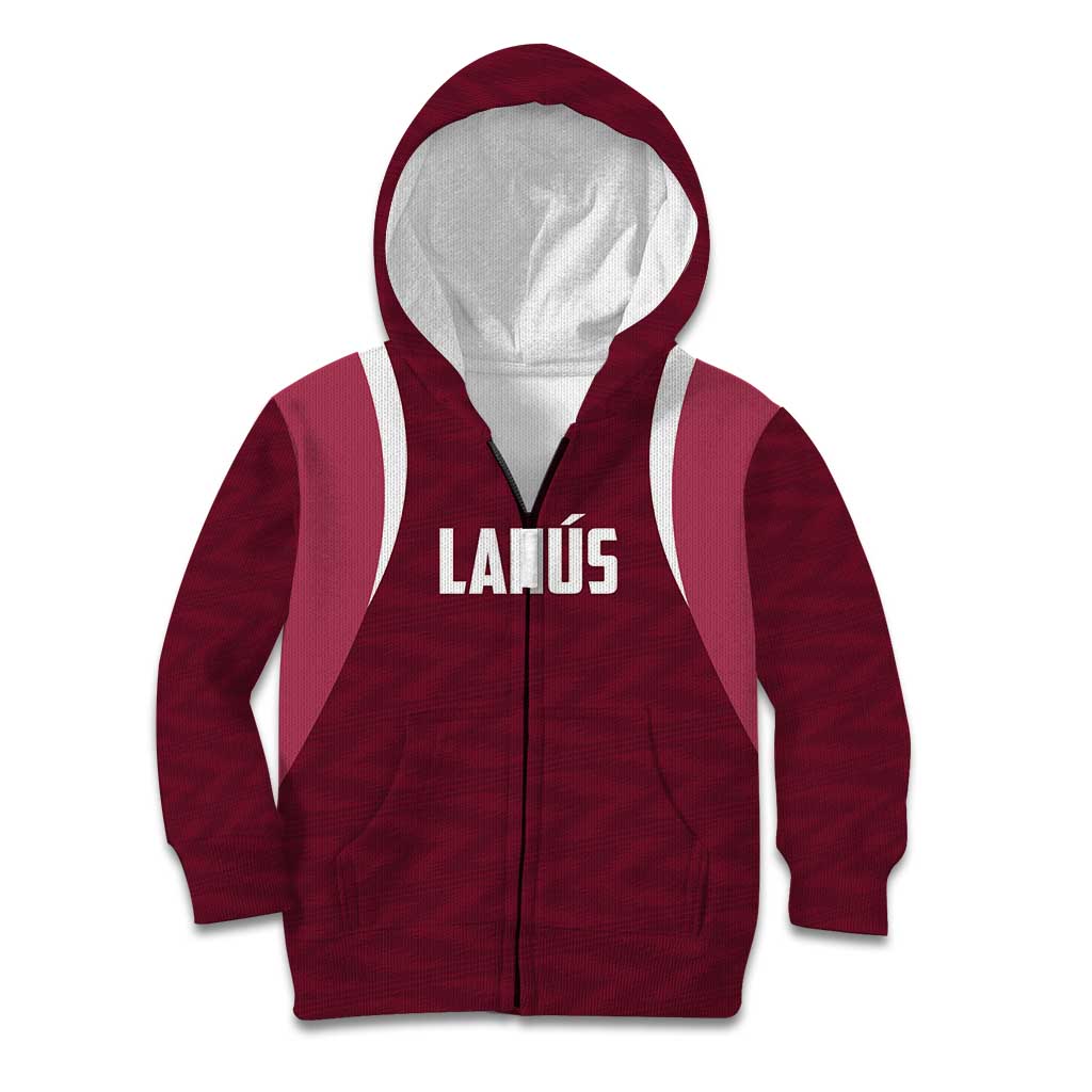 Custom Argentine Football Lanus Kid Hoodie Granate Go Champions