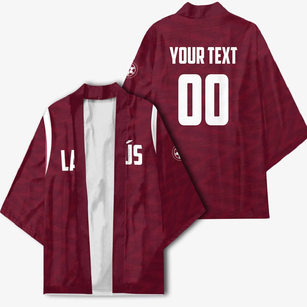 Custom Argentine Football Lanus Kimono Granate Go Champions