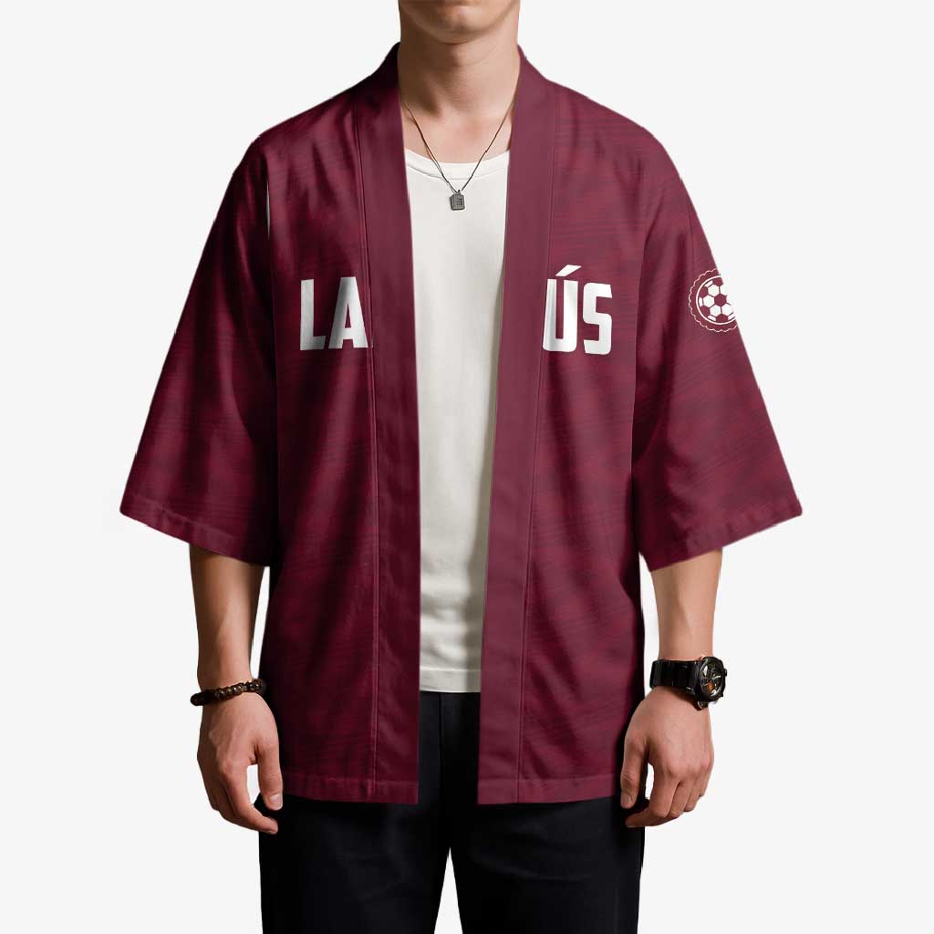 Custom Argentine Football Lanus Kimono Granate Go Champions