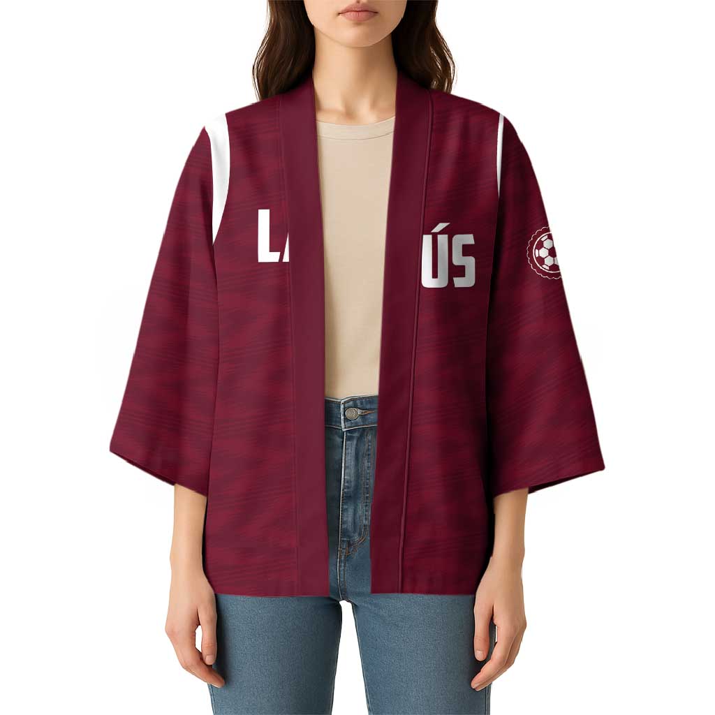 Custom Argentine Football Lanus Kimono Granate Go Champions