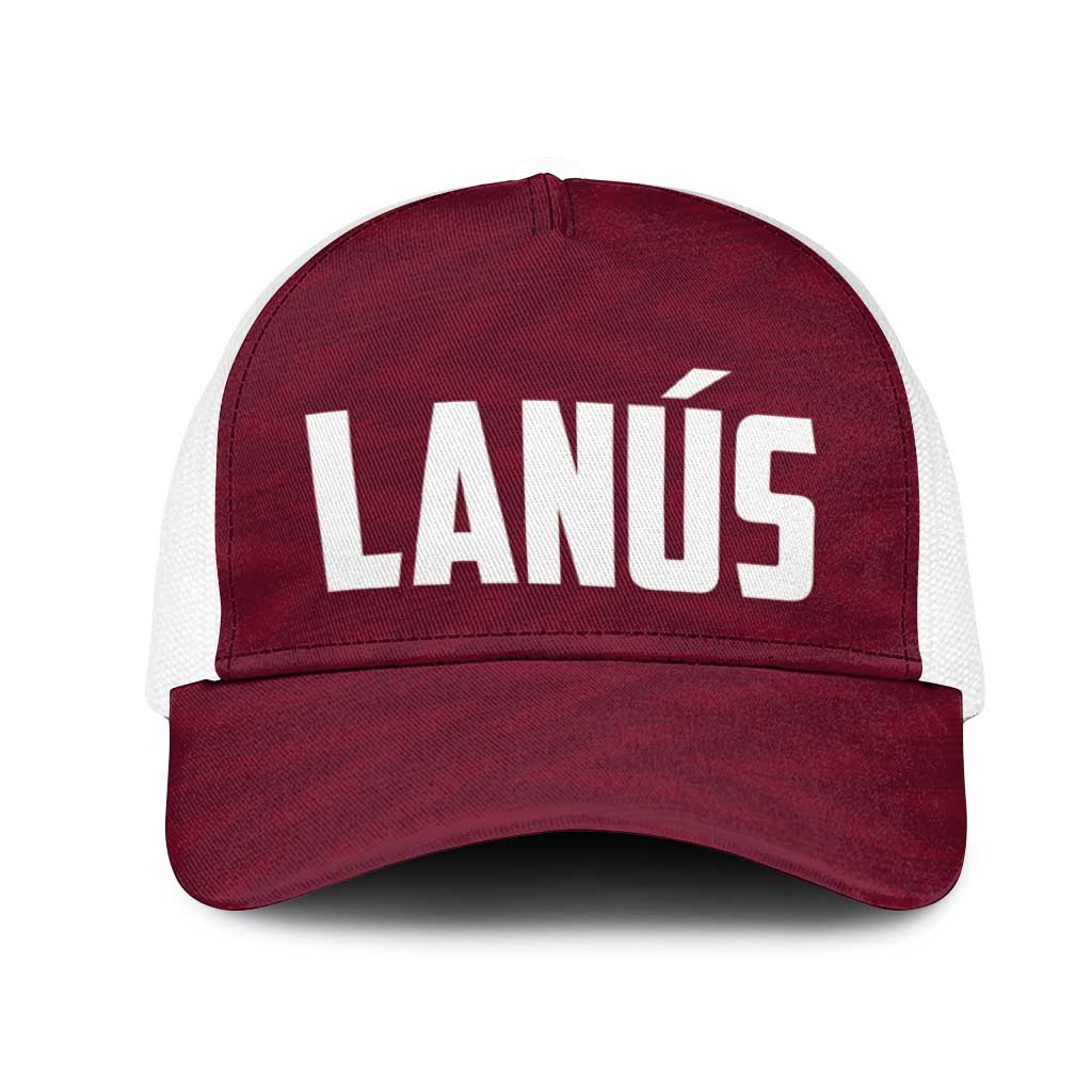 Argentine Football Lanus Mesh Trucker Cap Granate Go Champions