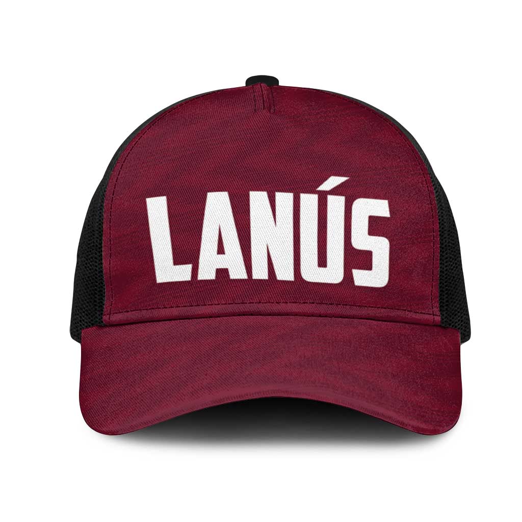 Argentine Football Lanus Mesh Trucker Cap Granate Go Champions