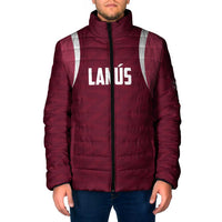 Custom Argentine Football Lanus Padded Jacket Granate Go Champions