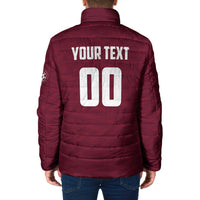 Custom Argentine Football Lanus Padded Jacket Granate Go Champions
