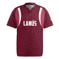 Custom Argentine Football Lanus Rugby Jersey Granate Go Champions