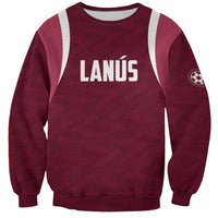 Custom Argentine Football Lanus Sweatshirt Granate Go Champions