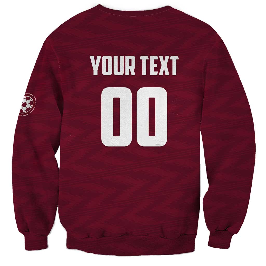 Custom Argentine Football Lanus Sweatshirt Granate Go Champions