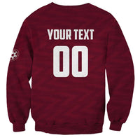 Custom Argentine Football Lanus Sweatshirt Granate Go Champions