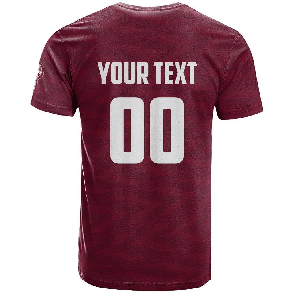 Custom Argentine Football Lanus T Shirt Granate Go Champions