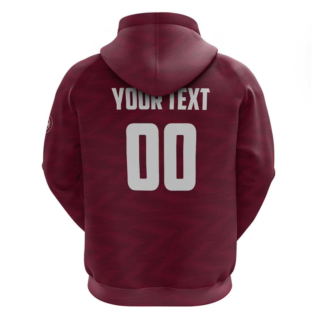 Custom Argentine Football Lanus Zip Hoodie Granate Go Champions