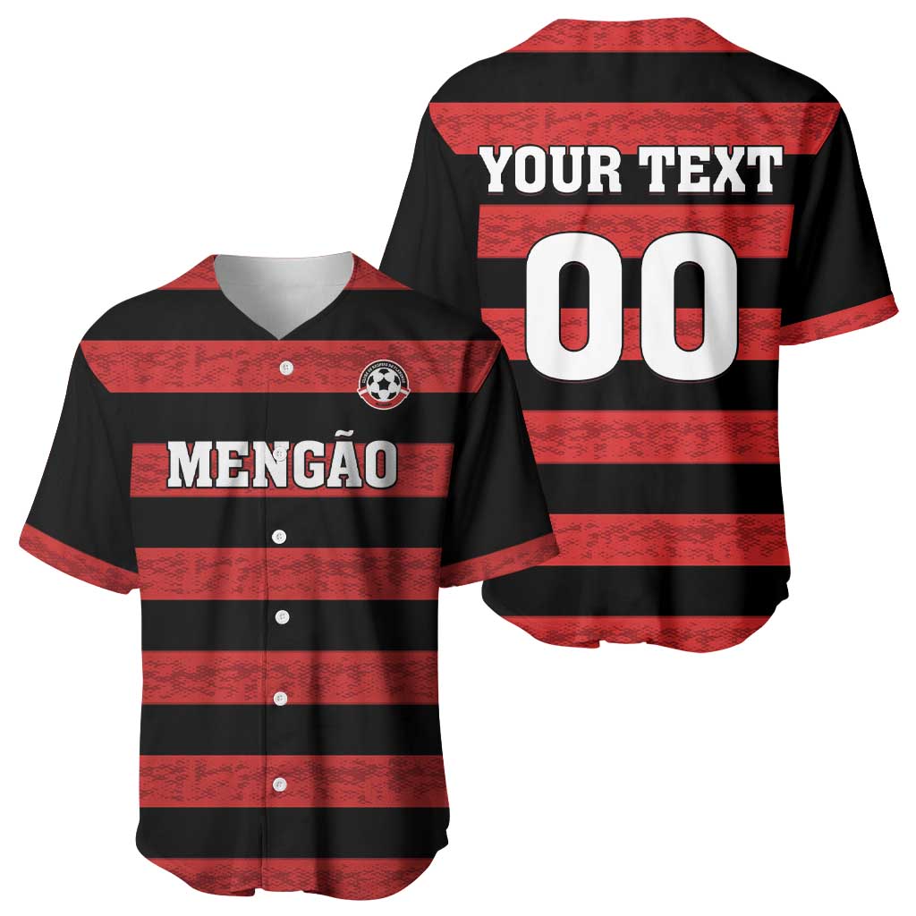 Custom Brazilian Football Big Mengo Baseball Jersey Rubro-Negro Go Glory