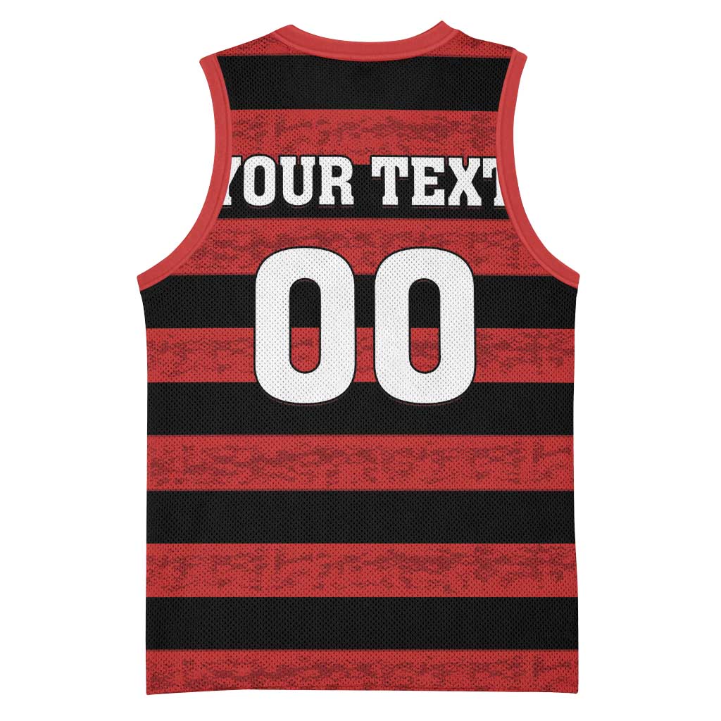 Custom Brazilian Football Big Mengo Basketball Jersey Rubro-Negro Go Glory
