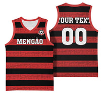 Custom Brazilian Football Big Mengo Basketball Jersey Rubro-Negro Go Glory
