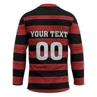 Custom Brazilian Football Big Mengo Hockey Jersey Rubro-Negro Go Glory