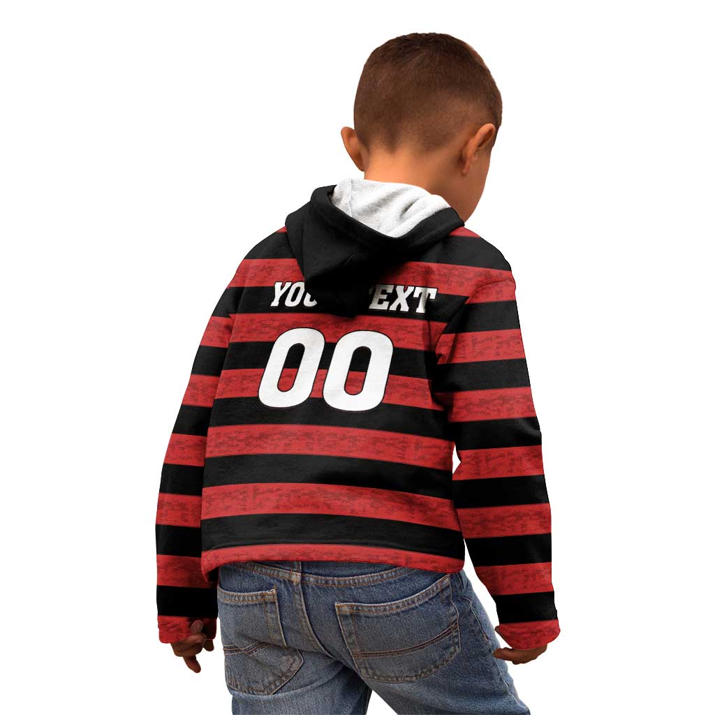 Custom Brazilian Football Big Mengo Kid Hoodie Rubro-Negro Go Glory