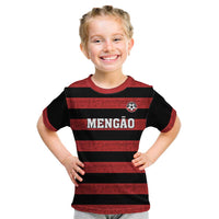 Custom Brazilian Football Big Mengo Kid T Shirt Rubro-Negro Go Glory