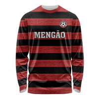 Custom Brazilian Football Big Mengo Long Sleeve Shirt Rubro-Negro Go Glory