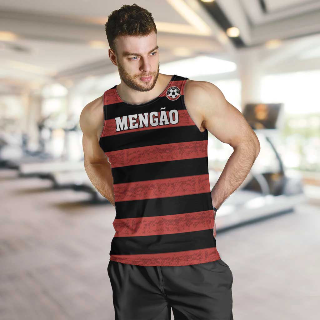 Custom Brazilian Football Big Mengo Men Tank Top Rubro-Negro Go Glory