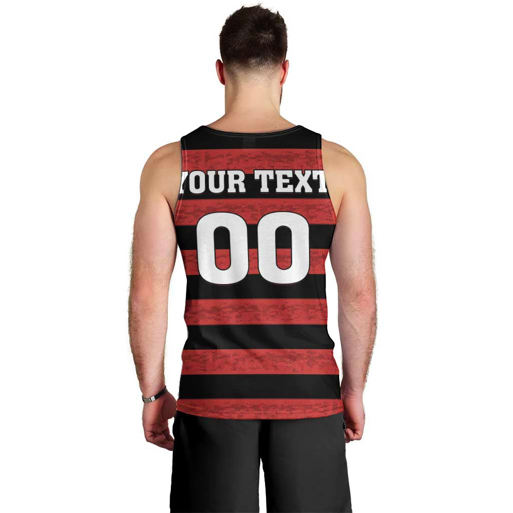 Custom Brazilian Football Big Mengo Men Tank Top Rubro-Negro Go Glory