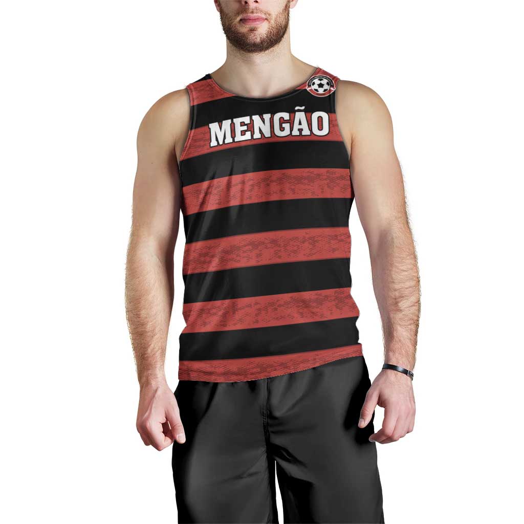 Custom Brazilian Football Big Mengo Men Tank Top Rubro-Negro Go Glory