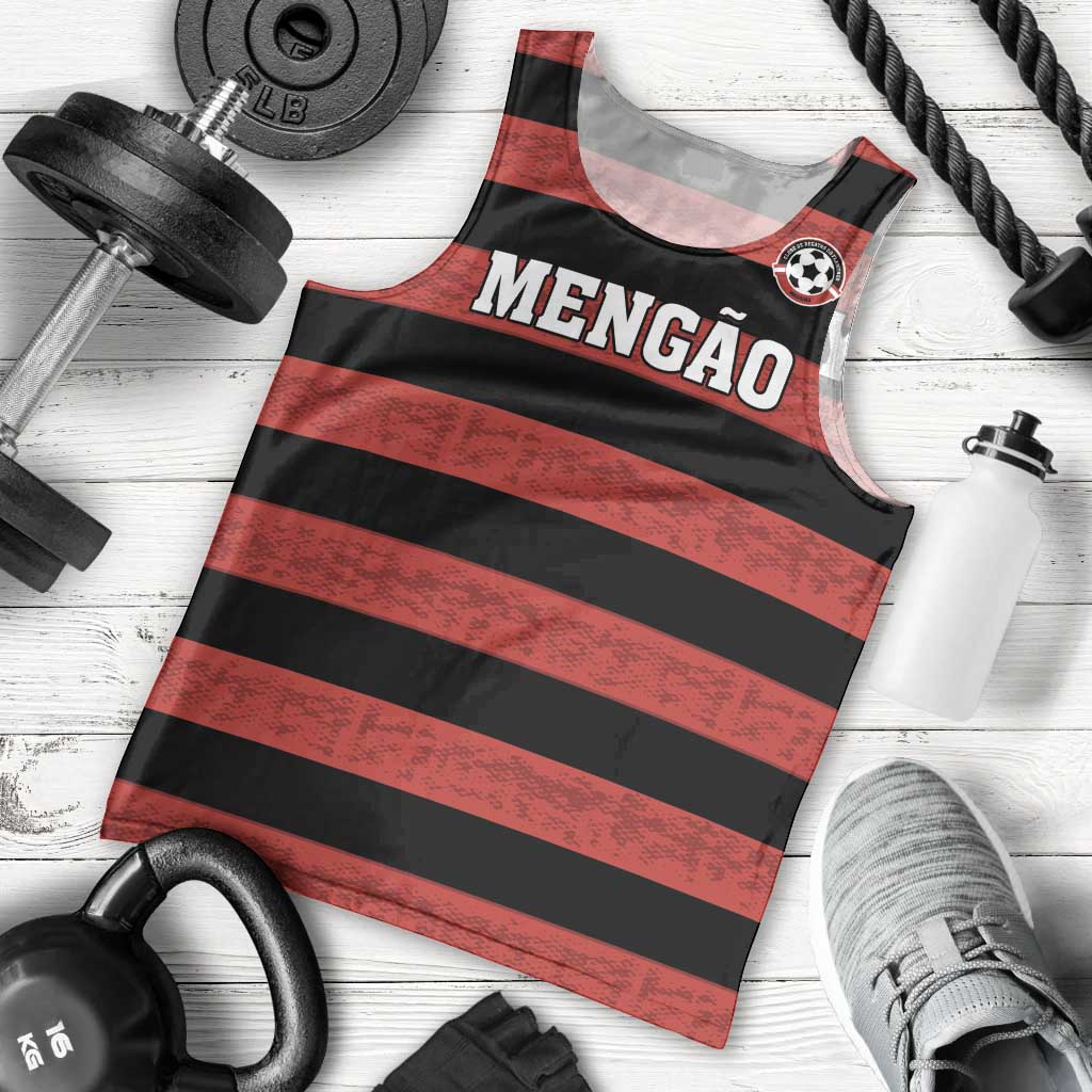 Custom Brazilian Football Big Mengo Men Tank Top Rubro-Negro Go Glory