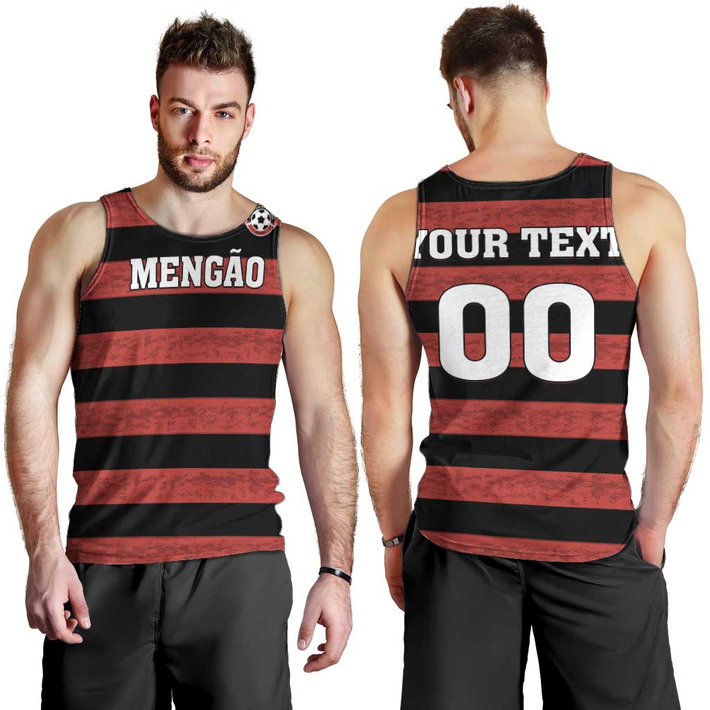 Custom Brazilian Football Big Mengo Men Tank Top Rubro-Negro Go Glory