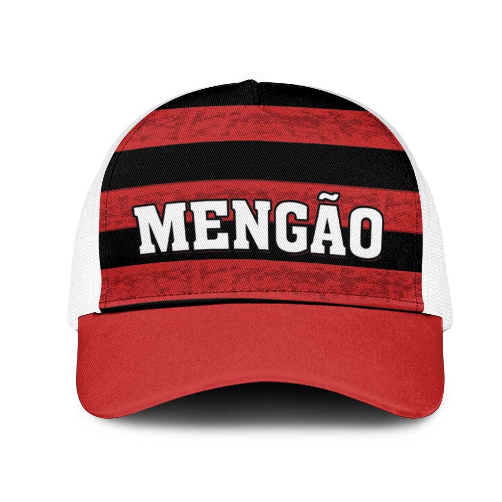 Brazilian Football Big Mengo Mesh Trucker Cap Rubro-Negro Go Glory