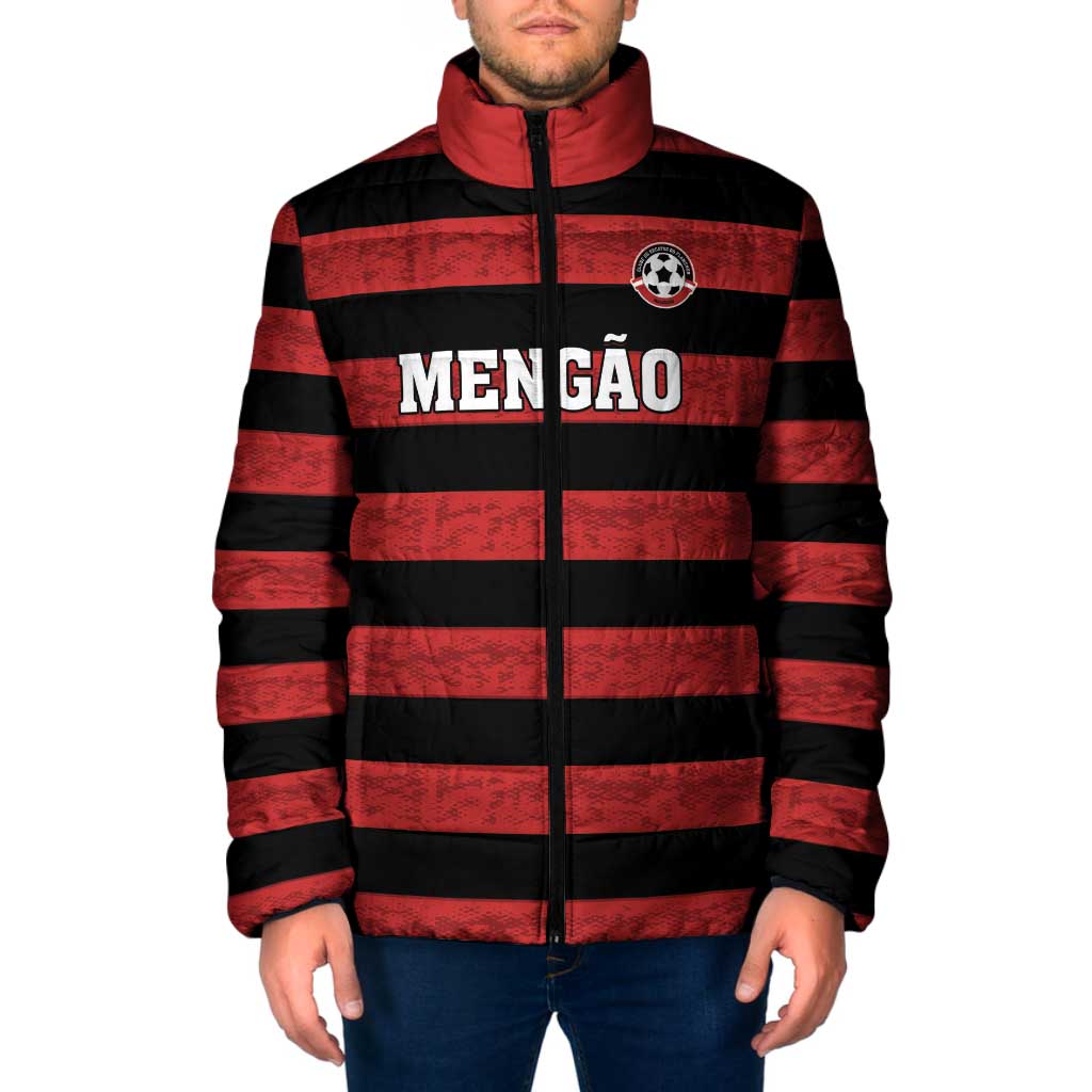 Custom Brazilian Football Big Mengo Padded Jacket Rubro-Negro Go Glory