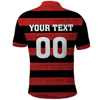 Custom Brazilian Football Big Mengo Polo Shirt Rubro-Negro Go Glory