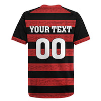 Custom Brazilian Football Big Mengo Rugby Jersey Rubro-Negro Go Glory