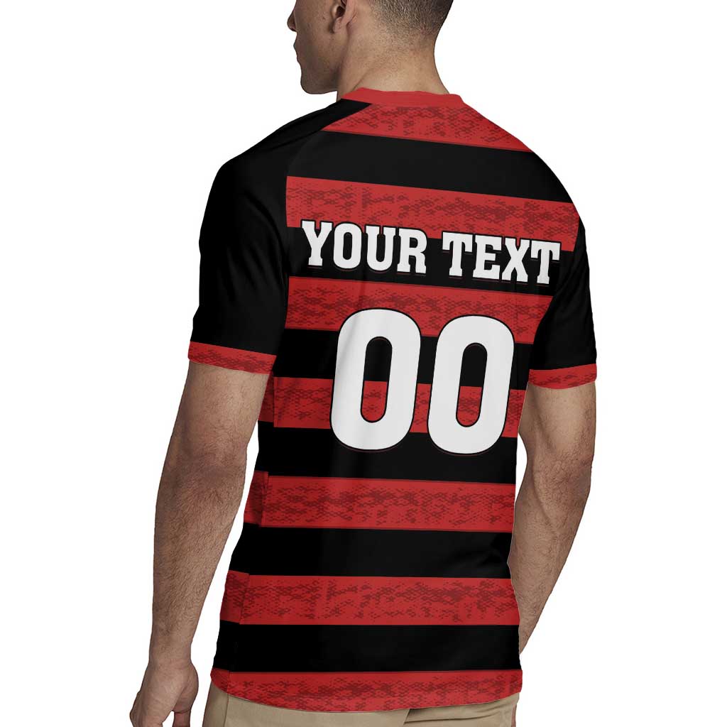 Custom Brazilian Football Big Mengo Rugby Jersey Rubro-Negro Go Glory