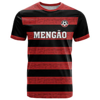 Custom Brazilian Football Big Mengo T Shirt Rubro-Negro Go Glory