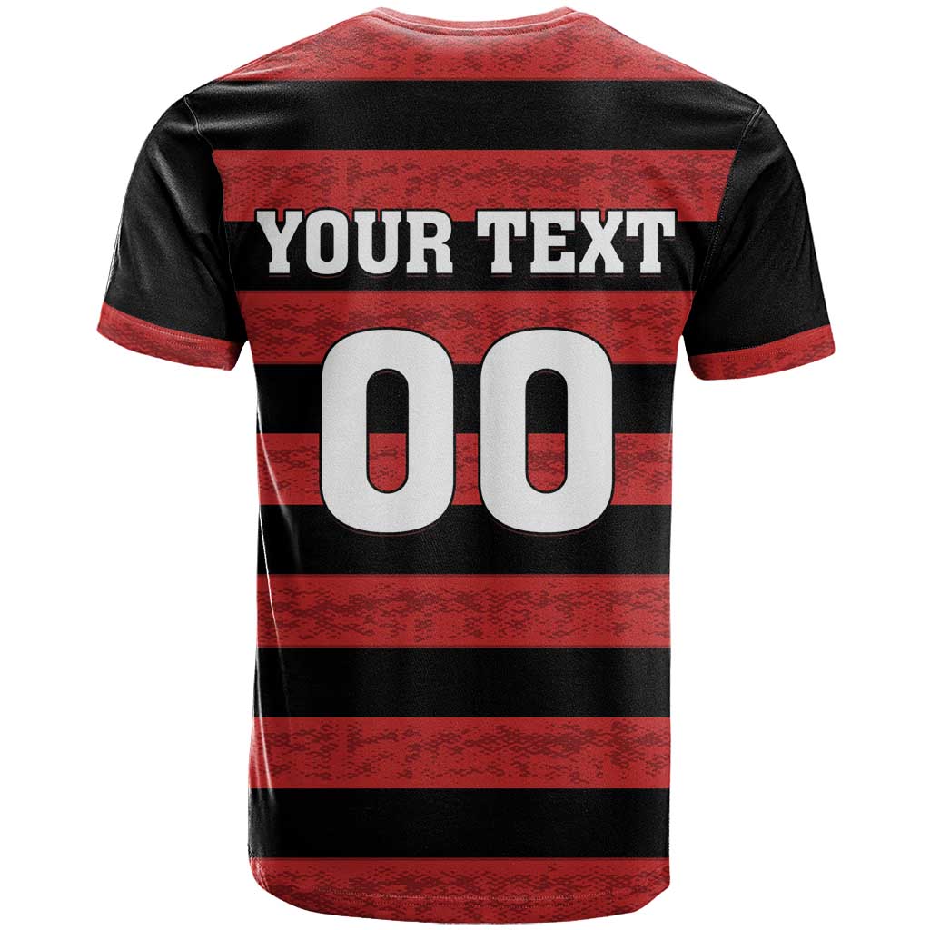 Custom Brazilian Football Big Mengo T Shirt Rubro-Negro Go Glory