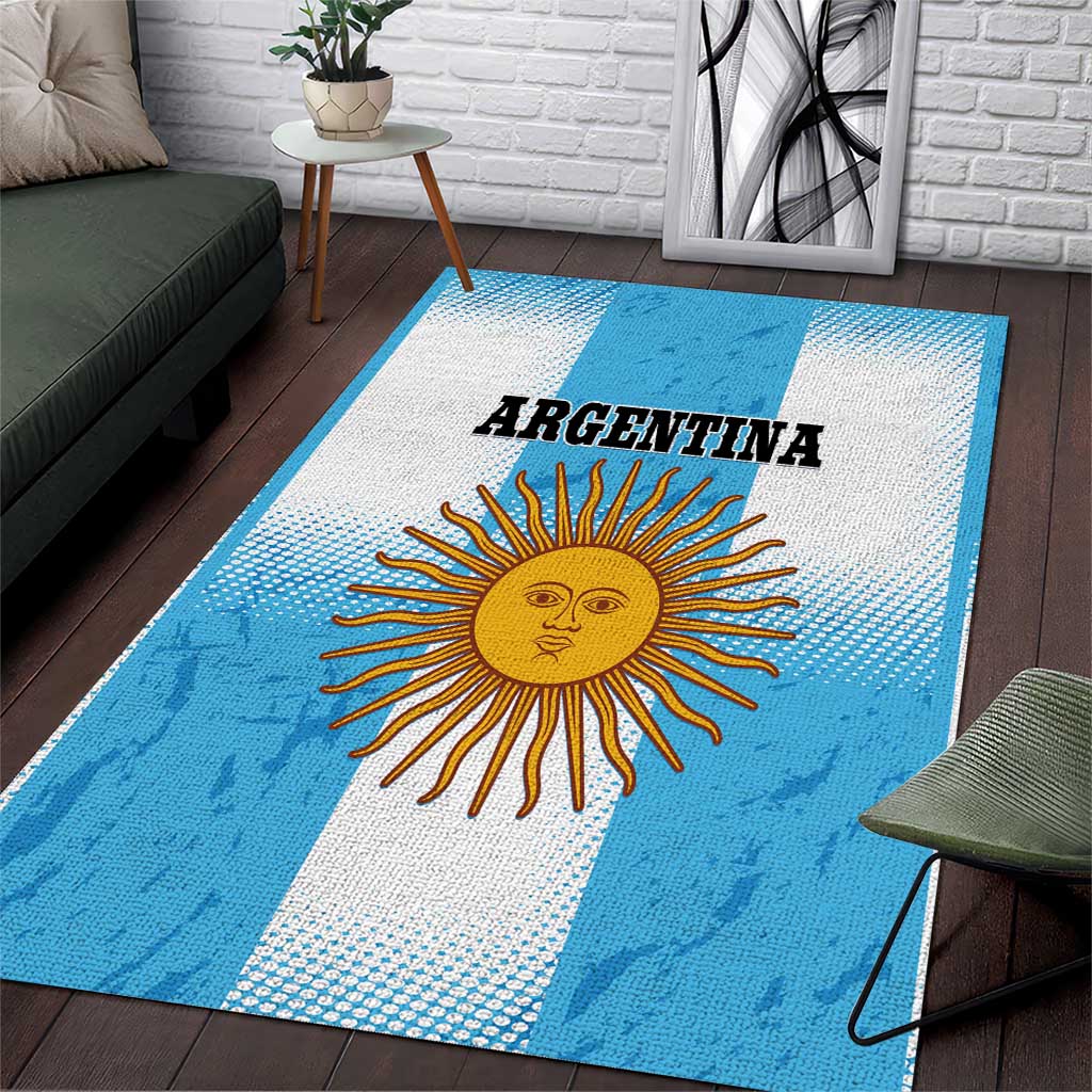 Argentina Football Area Rug