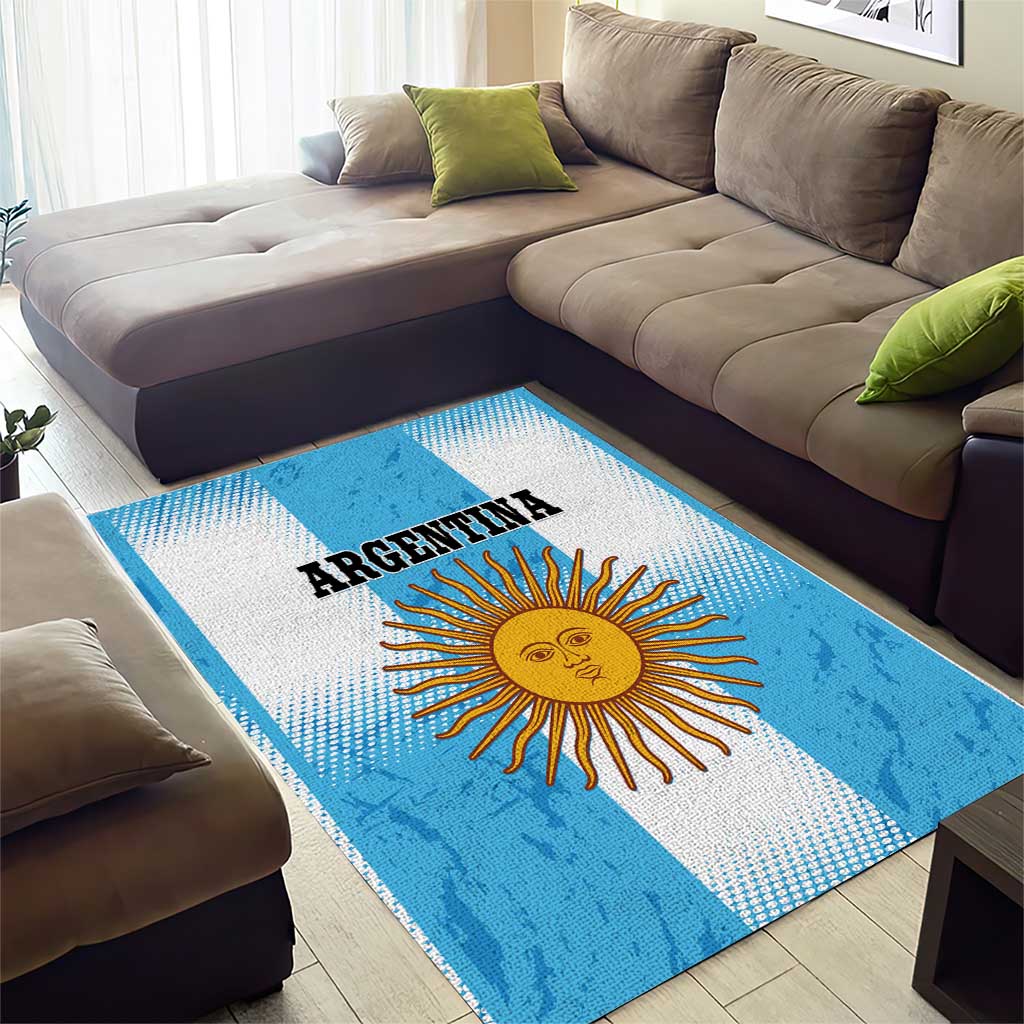 Argentina Football Area Rug