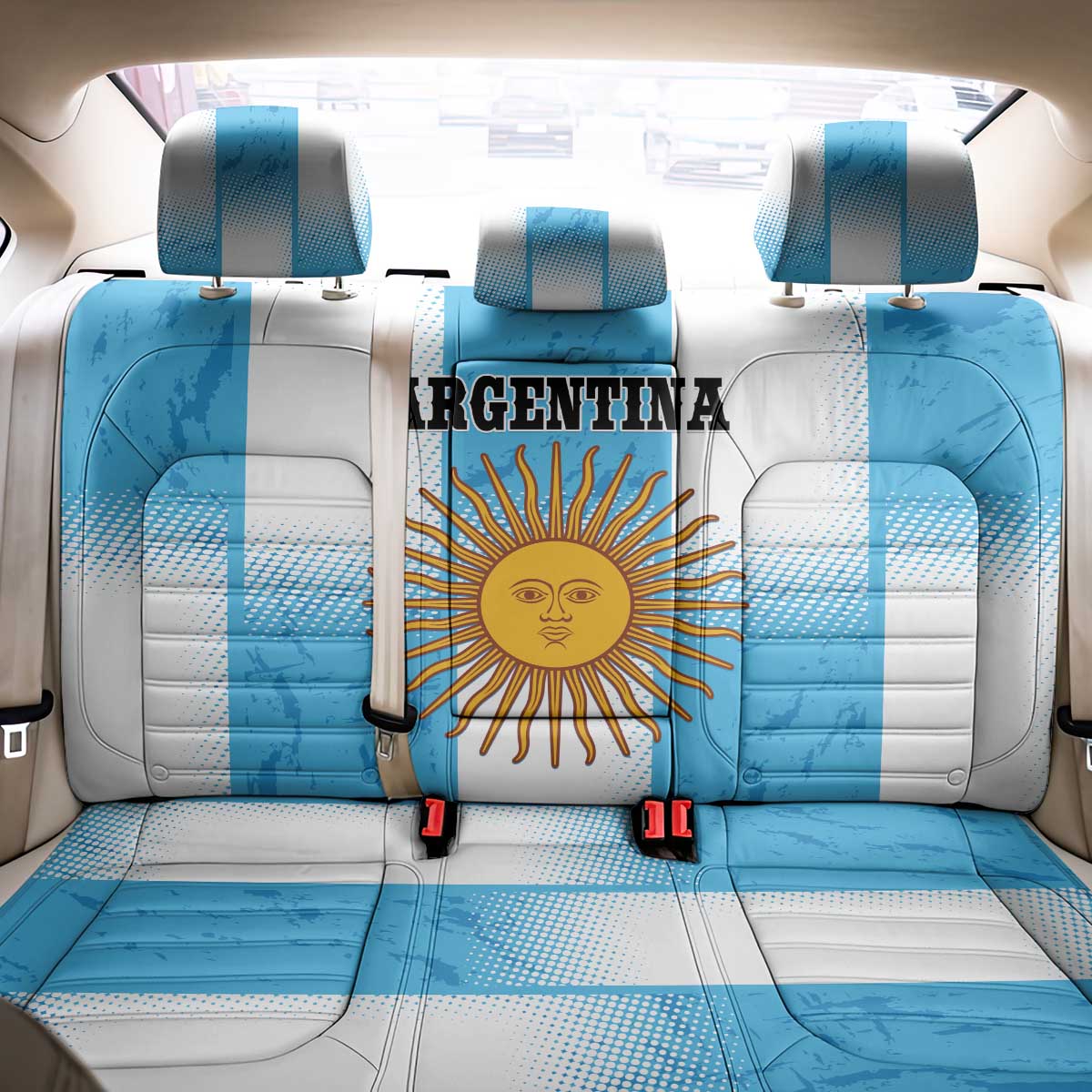 Argentina Football Back Car Seat Cover
