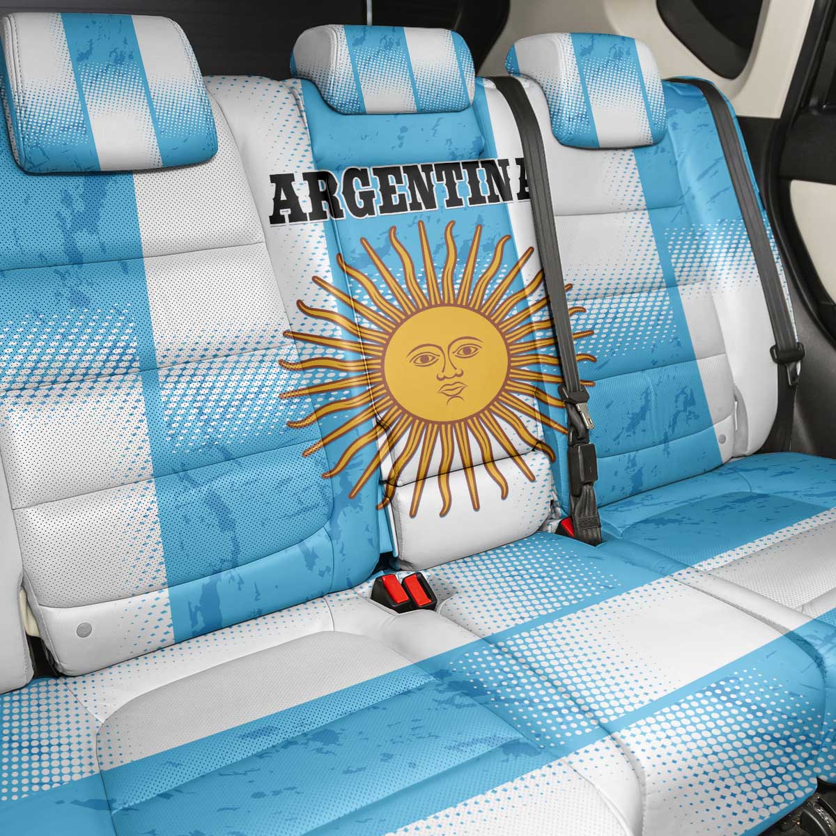 Argentina Football Back Car Seat Cover